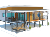Nếu bạn muốn thiết kế một căn nhà sàn cấp 4 đẹp mắt và chuyên nghiệp, không thể thiếu Autocad và Sketchup. Bản vẽ đầy đủ với các tính năng 3D sẽ giúp bạn trực quan hóa ý tưởng thiết kế của mình. Bạn sẽ rất hài lòng khi sở hữu được một căn nhà sàn đẹp đến từng chi tiết như thế này đấy.