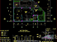 Bản vẽ cad kiến trúc + kết cấu biệt thự 4 tầng cho cán bộ cấp cao