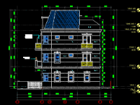 Bản vẽ nhà phố,điện nhà 4 tầng,Bản vẽ CAD nhà phố 4 tầng 5x16m ( kiến trúc,kết cấu,điện nước),kiến trúc 5 tầng