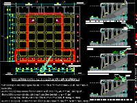 Bản vẽ cad phá dỡ kết cầu sàn bê tông thi công cọc cầu cảng biển