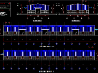 Bản vẽ file autocad thi công nhà kho xưởng xây dựng Kích thước 17x72m