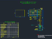 Bản vẽ Kết cấu cột tay vươn biển báo đường cao tốc, chi tiết khối lượng