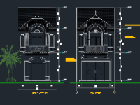 Bản vẽ nhà phố 2 tầng mái thái 5x20m