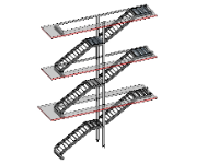 Bản vẽ,cầu thang,cầu thang thép,kết cấu,revit,cầu thang thoát hiểm