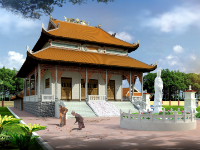 Nhà chính điện,file cad thiết kế chùa,bản vẽ chùa,bản vẽ nhà chính điện 15.8x17m