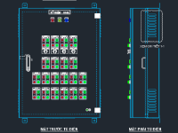 Bản vẽ thiết kế tủ điện,file dwg tủ điện tạm công trường,tủ điện điều khiển luân phiên 2 bơm nước thải,Tủ điện ATS,DCN,bản vẽ tủ điện solar inverter string