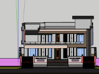 Biệt thự 2 tầng 17.6x15.6m model su