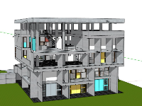 su biệt thự,model su biệt thự,sketchup biệt thự