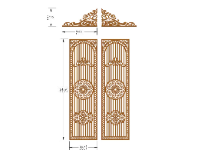 CNC cổng 2 cánh mới nhất hiện nay 2d