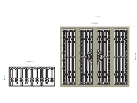 hàng rào,cổng 4 cánh cnc,cổng và hàng rào