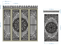 CNC mẫu cổng 4 cánh chính phụ đẹp