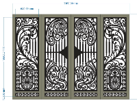 CNC mẫu cổng 4 cánh đẹp nhất tháng 11