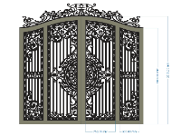 CNC mẫu cổng 4 cánh mới nhất tháng 11