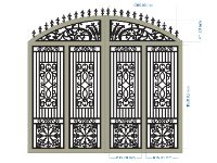 CNC cổng 4 cánh,CNC mẫu cổng 4 cánh,file cổng 4 cánh