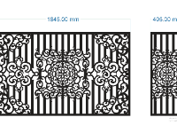 CNC mẫu hàng rào 2 kích thước đẹp nhất