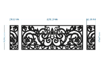 CNC mẫu lan can thiết kế đẹp dxf 2d