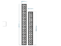 CNC vách cổng 2 kích thước đẹp