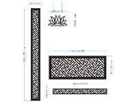 CNC vách ngăn gấm phòng thờ đẹp