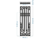 Cổng 1 cánh cnc đẹp nhất