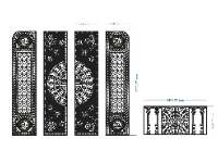 Cổng cnc tài lộc 4 cánh,Cổng 4 cánh,cnc hàng rào,Cổng phát tài phát lộc