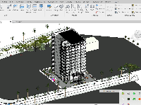 Đồ án revit tòa nhà chung cư văn phòng 10 tầng, 2 tầng hầm, 28.5x28.5m(kiến trúc+phối cảnh+thống kê+...)