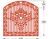 Download mẫu cnc hàng rào vòm cong đẹp