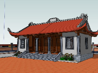 File 3d sketchup nhà thờ đẹp