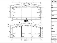 File Autocad bản vẽ kết cấu nhà máy sản xuất khung thép tiền chế 2 tầng thiết kế sàn deck 20.5x84m