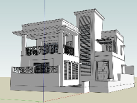 File biệt thự 2 tầng 3dsu miễn phí