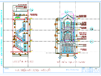 File cad,File thiết kế,dự toán,nhà phố 3 tầng,nhà 5 tầng,kiến trúc 5 tầng