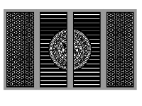 File cnc cổng 4 cánh bông tuyết đẹp