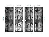 File cnc cổng 4 cánh họa tiết cây đẹp dxf