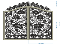 File cổng 2 cánh cnc,cnc cổng 2 cánh,mẫu cổng sen 2 cánh