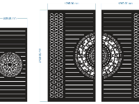 File cnc mẫu cổng 2 cánh chính phụ cnc