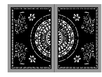 File cnc mẫu cổng 2 cánh thiết kế đẹp dxf