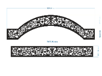 File cnc mẫu hoa văn vòm cổng đẹp