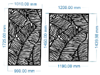 File cnc mẫu vách ngăn lá chuối đẹp