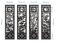 vạn sự như ý,tứ quý vạn sự như ý,File dxf tứ quý cnc,File tứ quý cnc