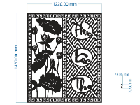 File cnc vách sen và phúc lộc thọ đẹp