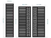 File mẫu cnc cổng 2 cánh đơn giản nhất