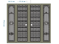 mẫu cổng 4 cánh,cổng 4 cánh cnc,file cổng 4 cánh