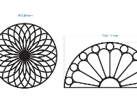 File mẫu cnc hoa văn mái kính thiết kế đẹp