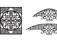 File mẫu cnc hoa văn thiết kế đẹp dxf mới