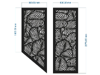 File mẫu cnc vách ngăn hoạt tiết lá đẹp nhất