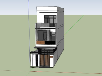 File nhà phố 3 tầng 5x20m