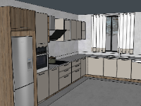 File phòng bếp sketchup đẹp