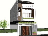 File sketchup 3 tầng 7.56x19.8m