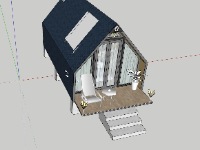 File sketchup nhà di động tam giác 2.85x5.2m