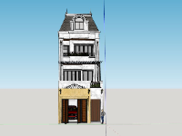 nhà phố 3 tầng,phối cảnh nhà phố 3 tầng,kiến trúc nhà phố 3 tầng,model su nhà phố 3 tầng