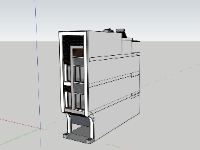 File sketchup nhà phố 4 tầng 4.5x16m